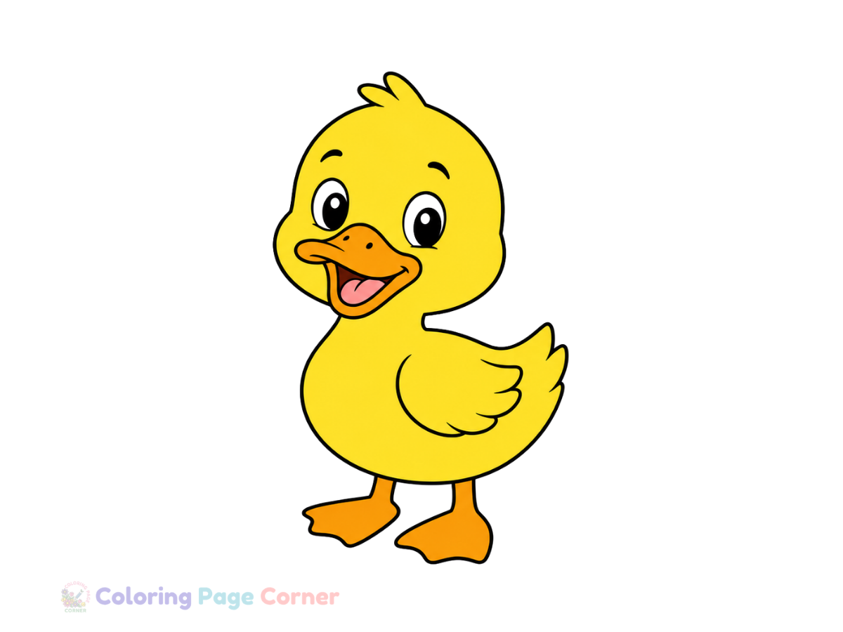Free Barnyard Duck Coloring Page
