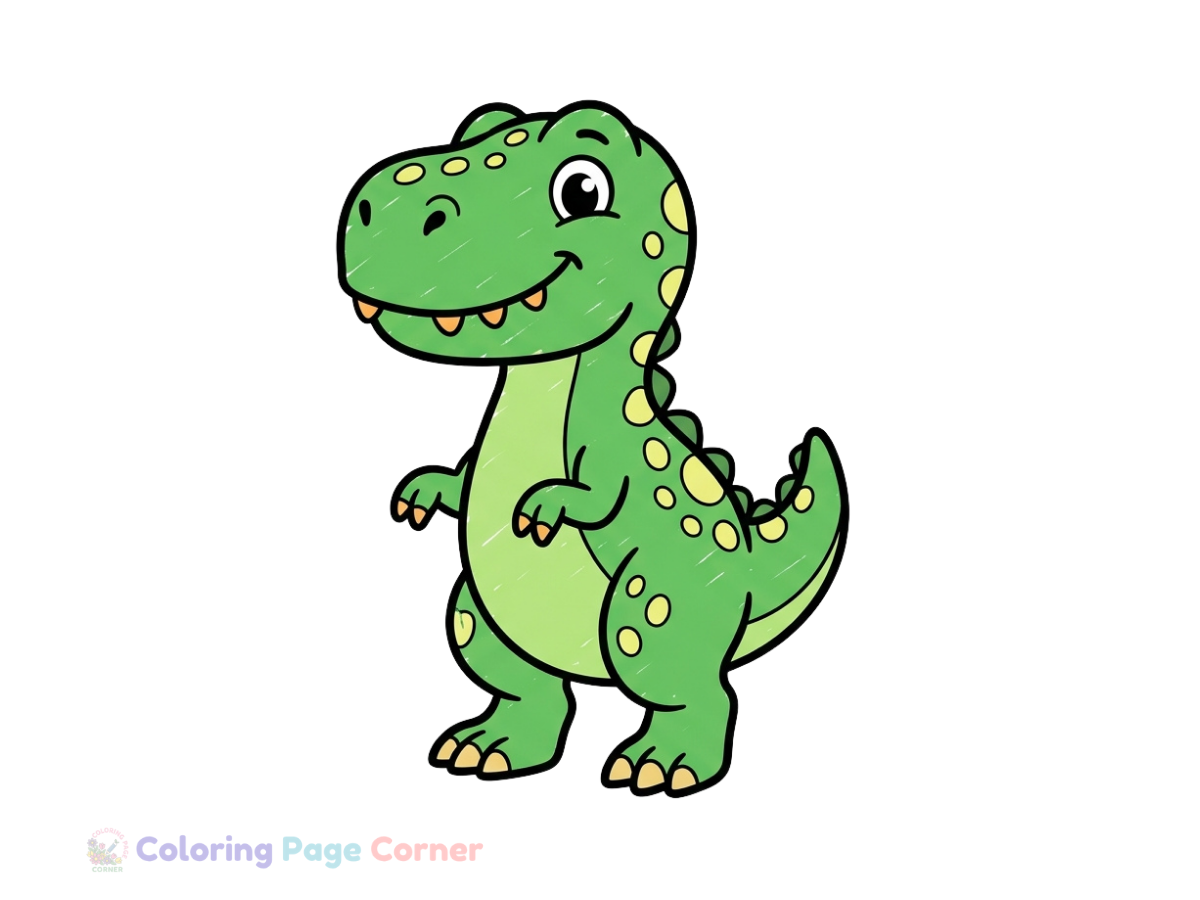 Towering T-Rex Coloring Page