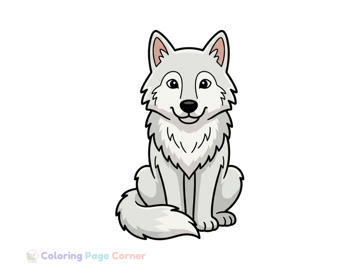 Free Wolf Pack in the Forest Coloring Page